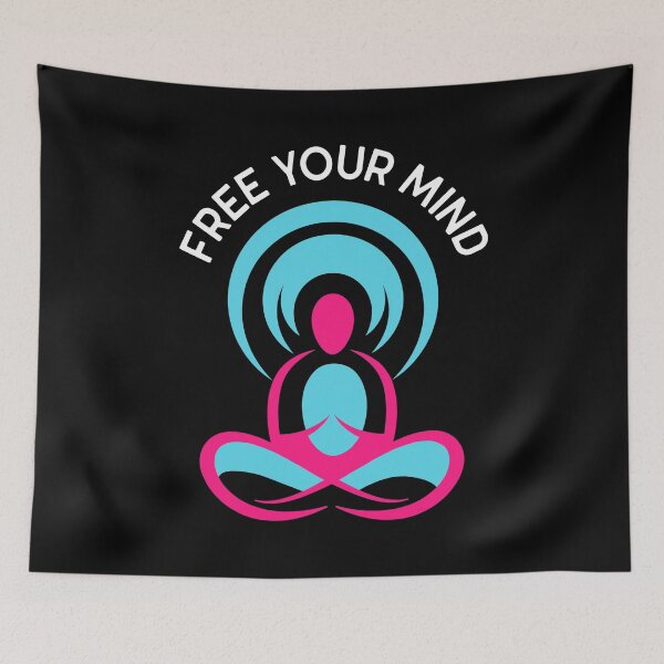 Item preview, Free Your Mind Meditation Design designed and sold by OnyxMoonDesigns.