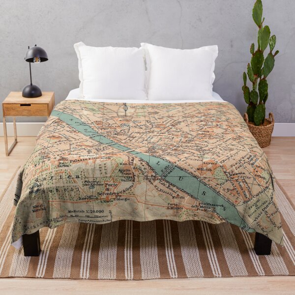 Item preview, Florence Map 1896 designed and sold by abbazabba.