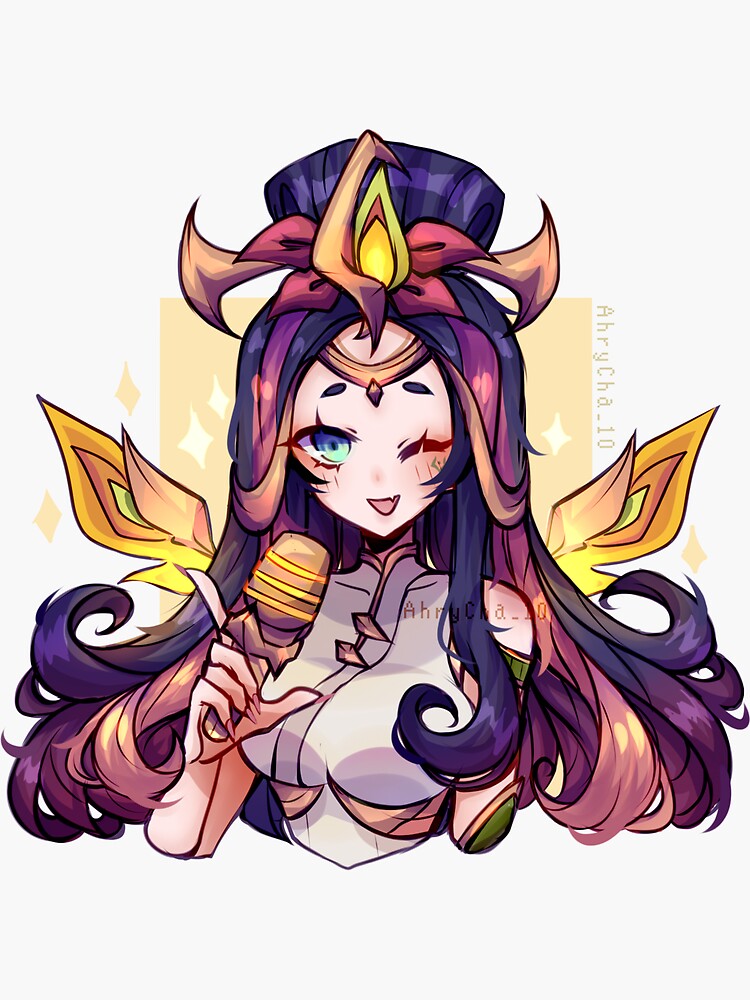 "Graceful Phoenix Seraphine (Fanart)" Sticker by AhryCha _10 | Redbubble