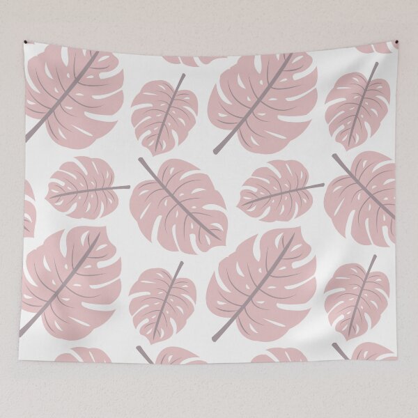 Item preview, Blush Pink Tropical Palm Leaves designed and sold by lesrubadesigns.