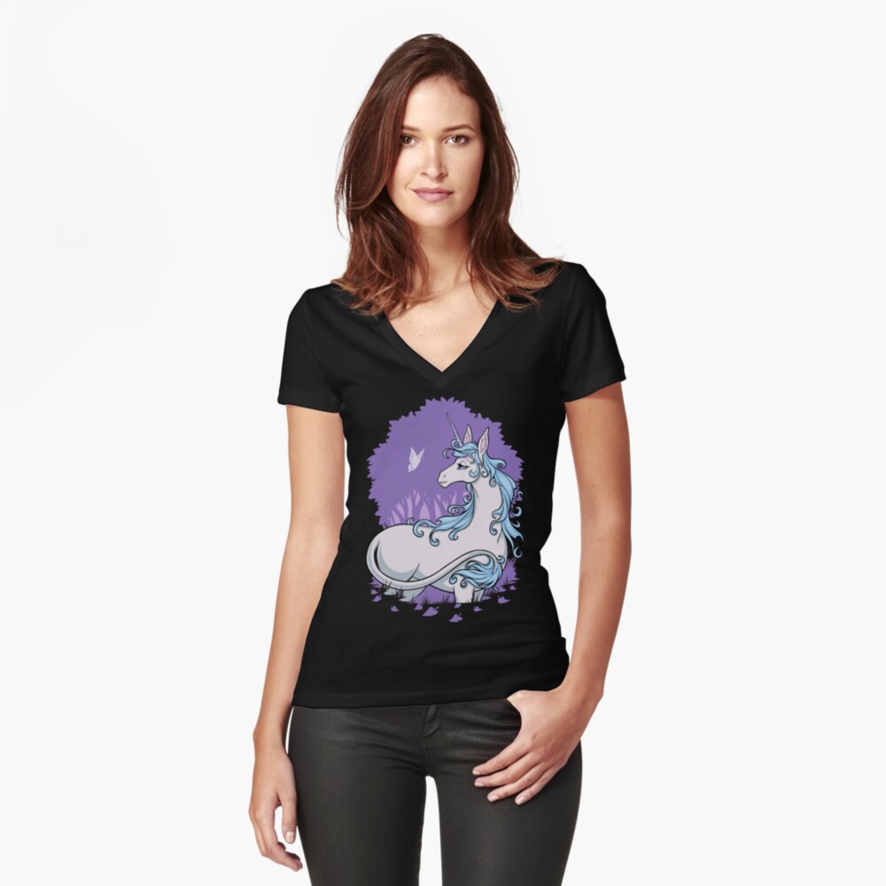 Item preview, Fitted V-Neck T-Shirt designed and sold by cybercat.