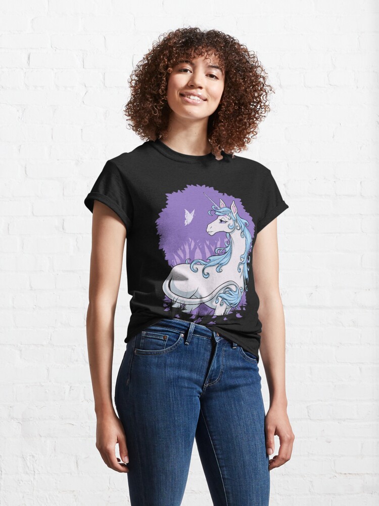 Classic T-Shirt, The Last Unicorn's Forest  designed and sold by cybercat