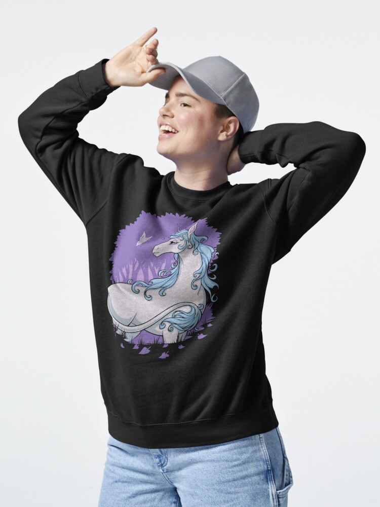 Thumbnail 5 of 7, Pullover Sweatshirt, The Last Unicorn's Forest  designed and sold by cybercat.