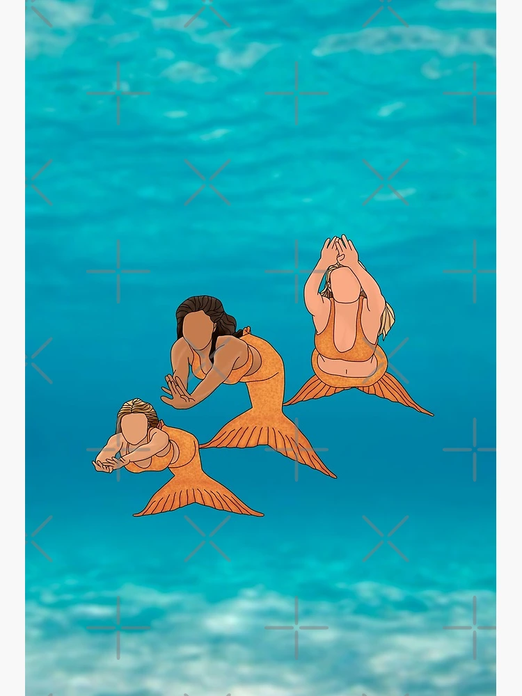 H2o Mermaids Art Board Print for Sale by Bluezorel