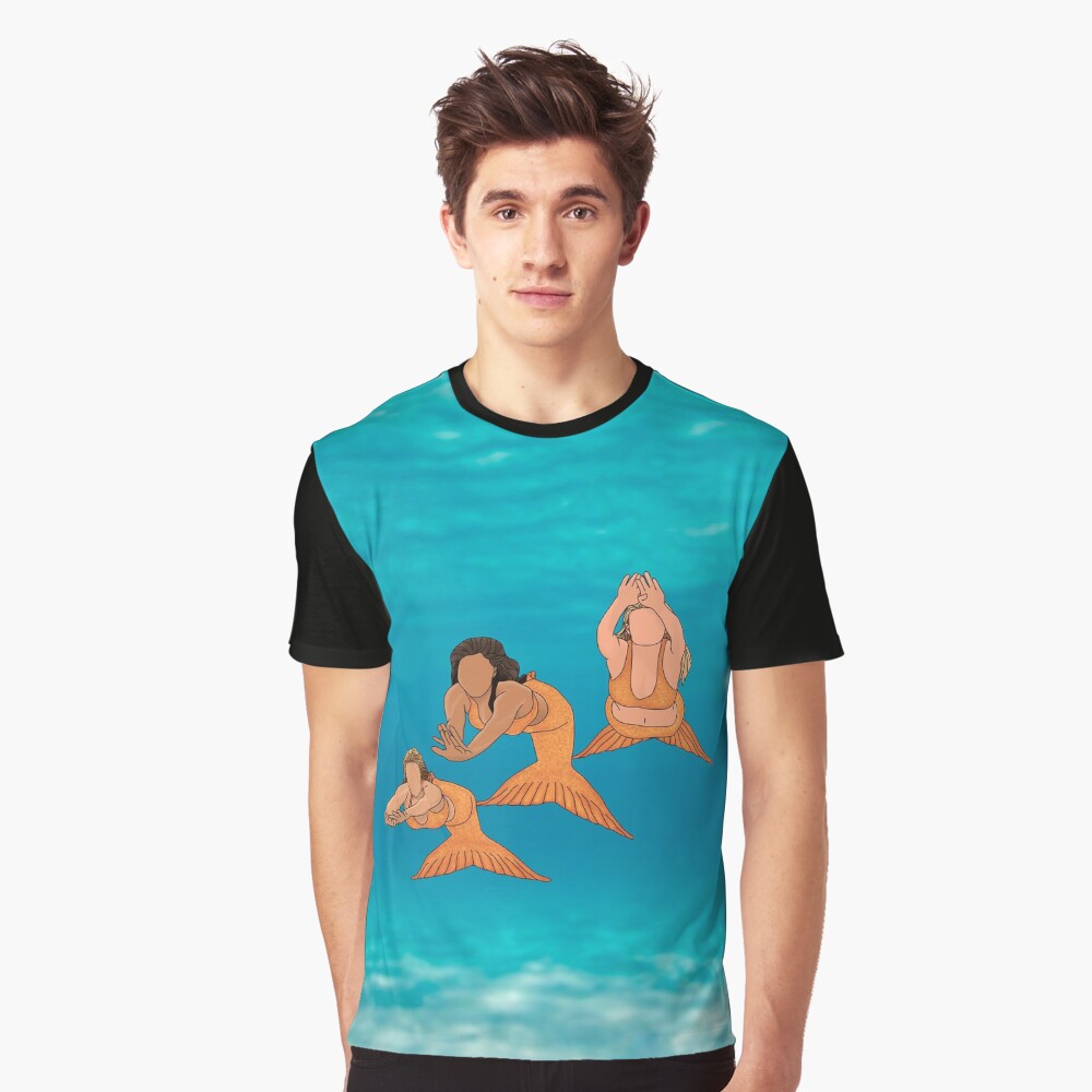 mermaid graphic tee
