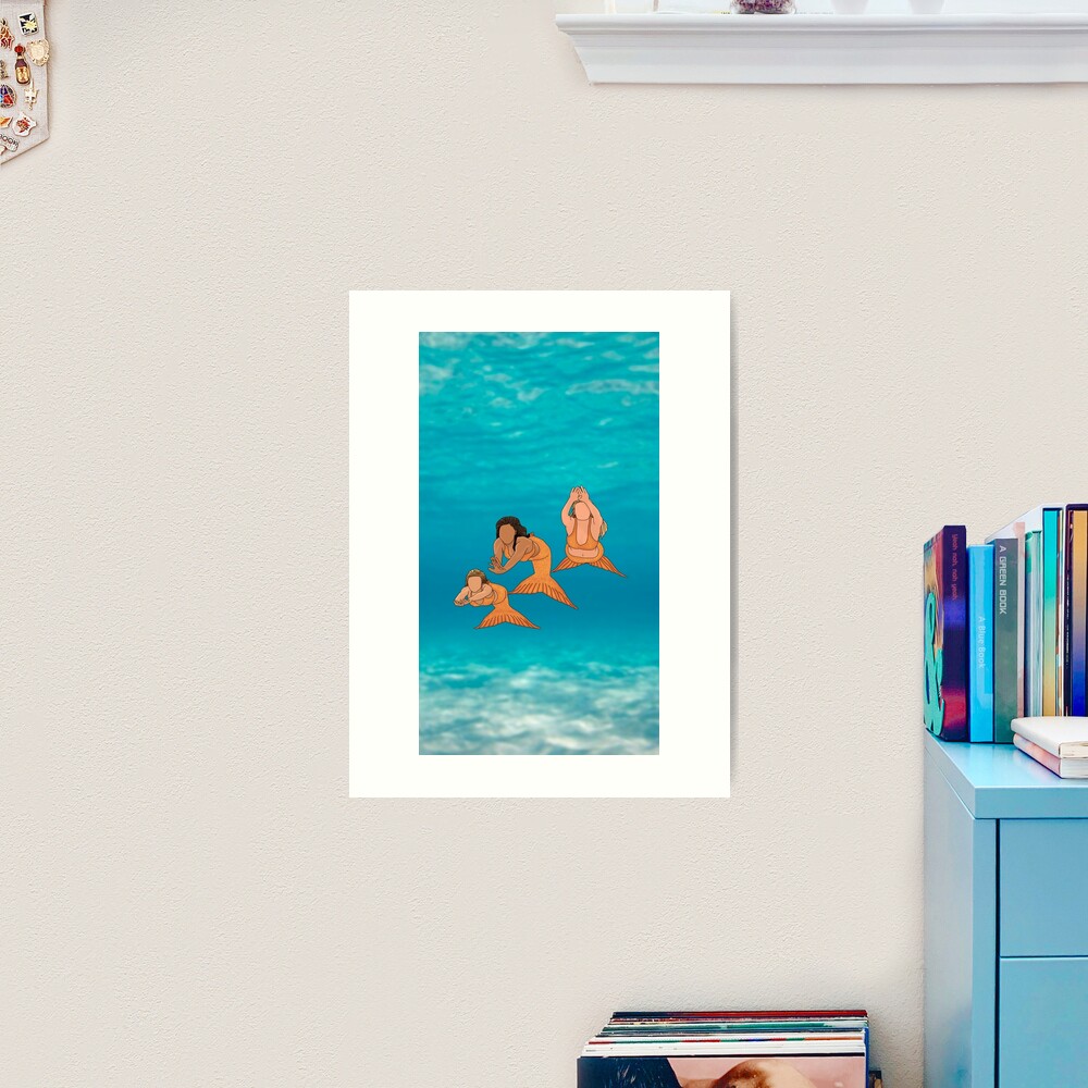 H2o Mermaids Art Board Print for Sale by Bluezorel