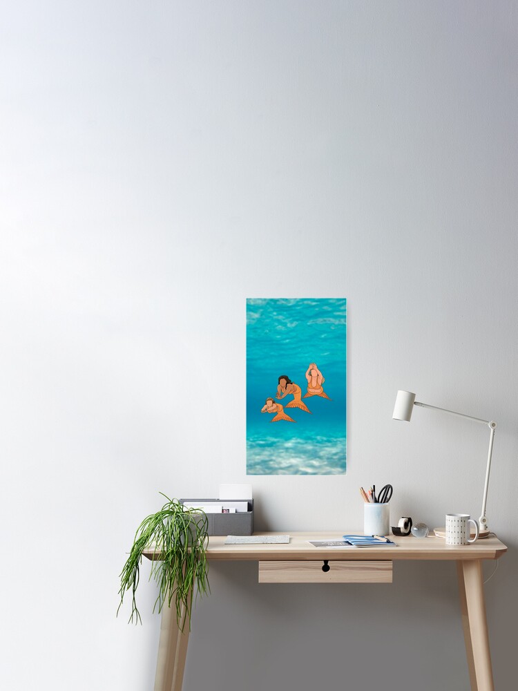 H2o Mermaids Art Board Print for Sale by Bluezorel
