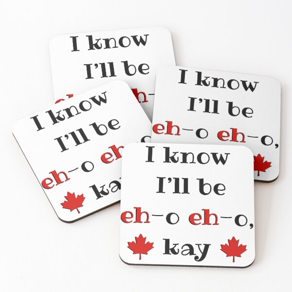 Item preview, I Know I’ll Be Eh-o Kay - Red and Black designed and sold by Daysa-Designs.