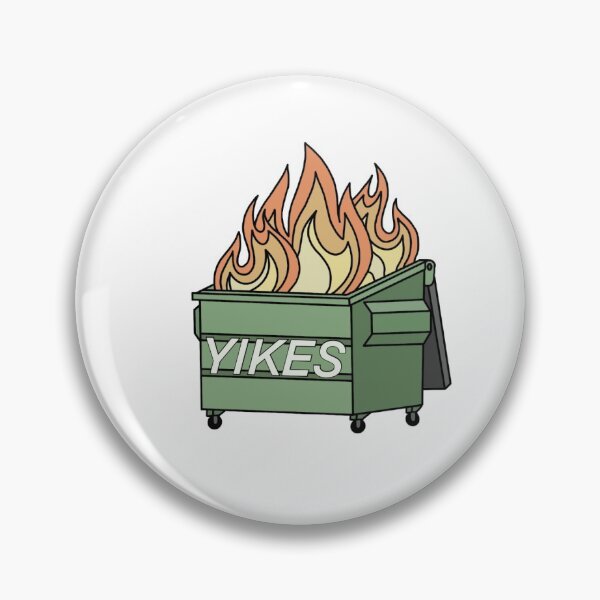 Item preview, Yikes Dumpster Fire designed and sold by Francesca Sciaccotta.