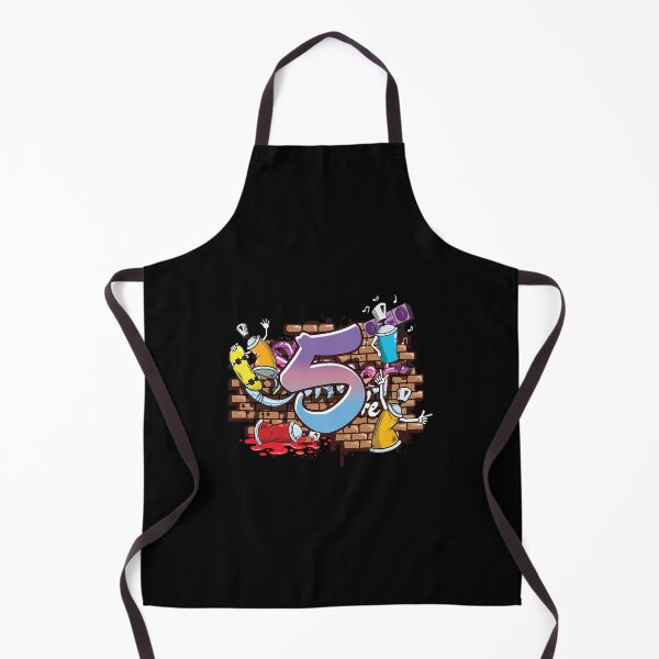 Item preview, Hiphop Dancer Graffiti Artist Typography 5th Birthday Hip Hop Urban Wall Mural Street Art designed and sold by mayarsaterq.