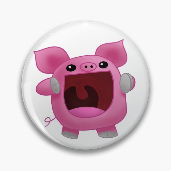 Item preview, screaming pig cartoon designed and sold by sparkytheslug.