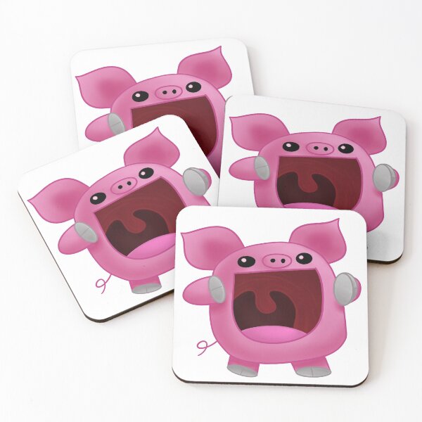 Item preview, screaming pig cartoon designed and sold by sparkytheslug.