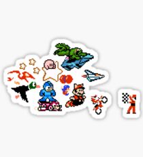 8-bit Race Sticker