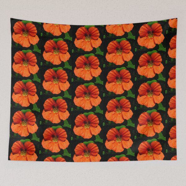 Item preview, Orange nasturtium flower designed and sold by krissaklein.