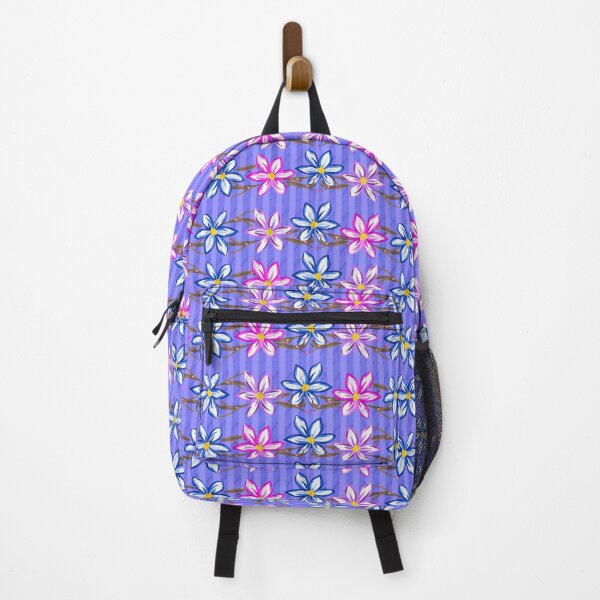 Item preview, Violet Stripes with Flowers designed and sold by Gravityx9.