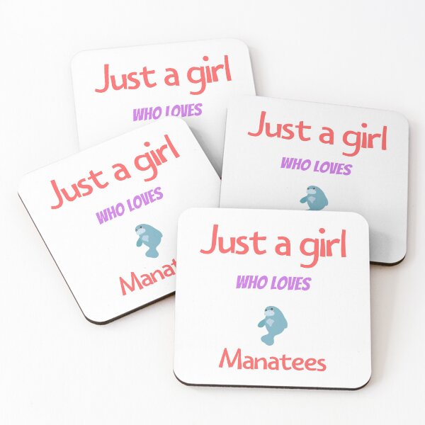 Item preview, just a girl who loves Manatees designed and sold by ABcreating.