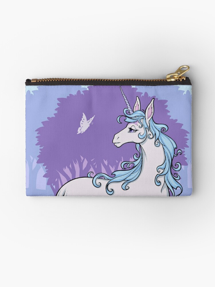 Thumbnail 1 of 4, Zipper Pouch, The Last Unicorn's Forest  designed and sold by cybercat.