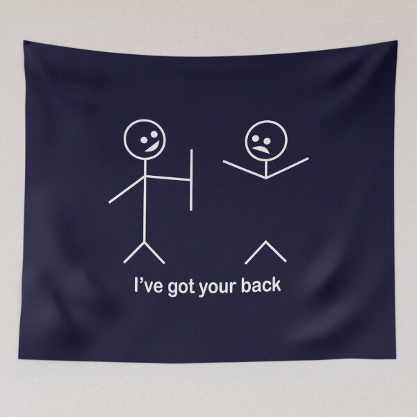 Item preview, Stick Figures I Got Your Back Antiquecherry designed and sold by CiroImmobile.