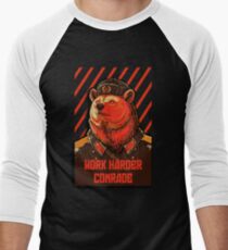 Vote Soviet bear - russian bear meme Men's Baseball ¾ T-Shirt
