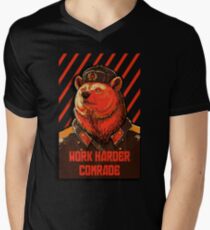 Vote Soviet bear - russian bear meme Men's V-Neck T-Shirt