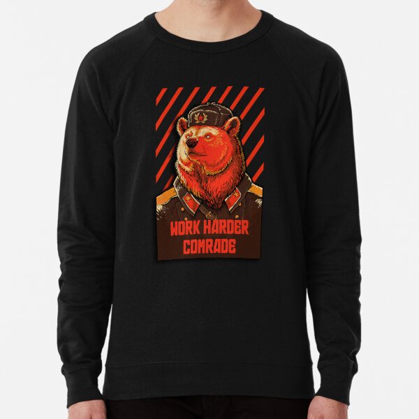 Vote Soviet bear - russian bear meme Lightweight Sweatshirt