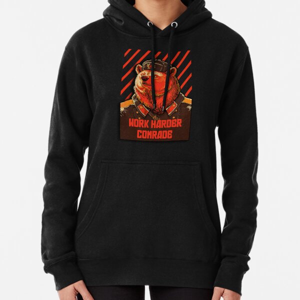 Vote Soviet bear - russian bear meme Pullover Hoodie