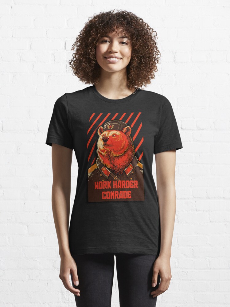 Alternate view of Vote Soviet bear - russian bear meme Essential T-Shirt