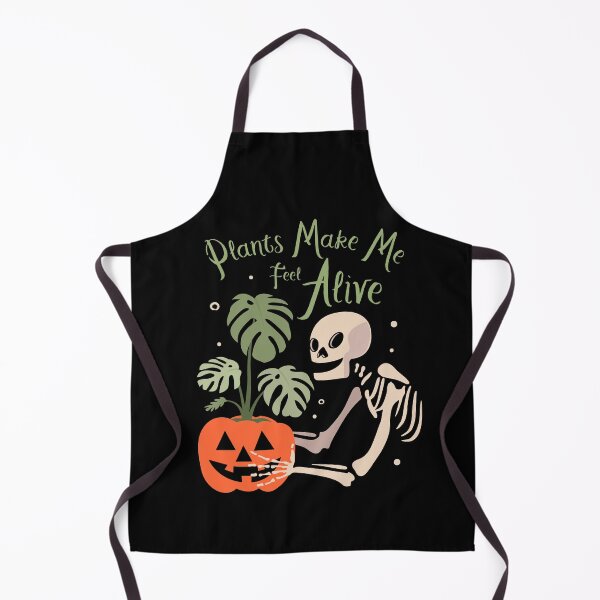 Item preview, Plants Make Me Feel Alive, Funny Halloween Skull And Plants Graphic. designed and sold by 9Hobb.