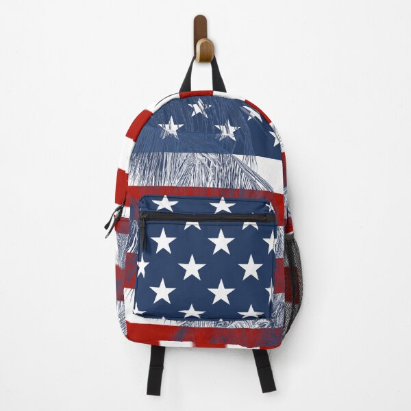 Item preview, The USA Flag with Palms designed and sold by Interpret108.