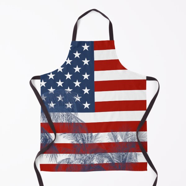 Item preview, The USA Flag with Palms designed and sold by Interpret108.