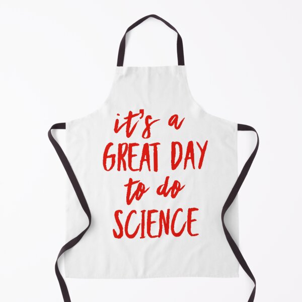 Item preview, It’s a great day to do science in red font on white background designed and sold by UncleStuScience.