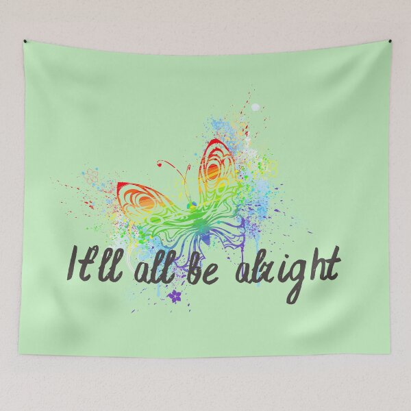 Item preview, It'll all be alright the rainbow is coming butterfly effect designed and sold by Red-ElYoubi.