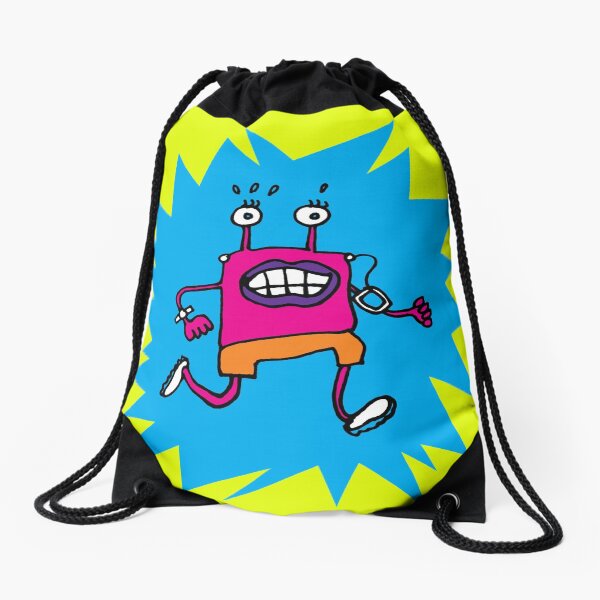 RUNNING MONSTER Drawstring Bag