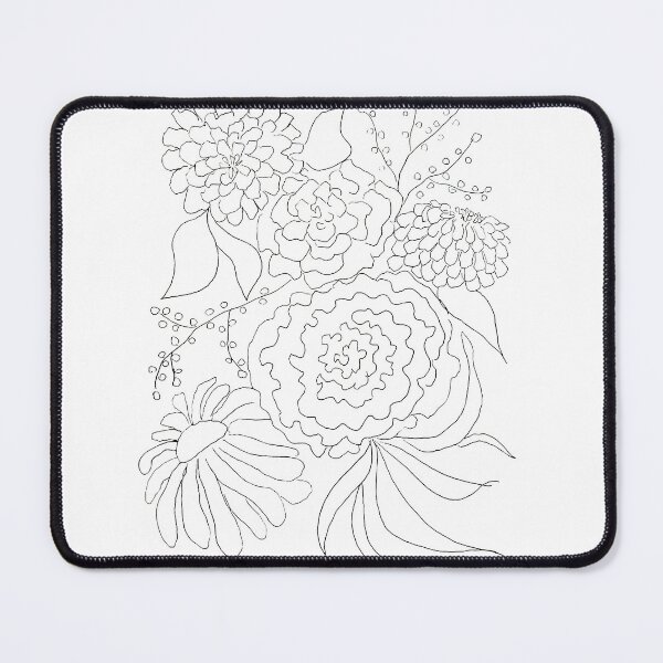 Item preview, Sophisticated Black and White Floral designed and sold by KateChurches.