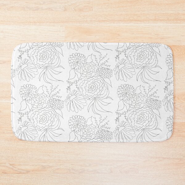 Item preview, Sophisticated Black and White Floral designed and sold by KateChurches.