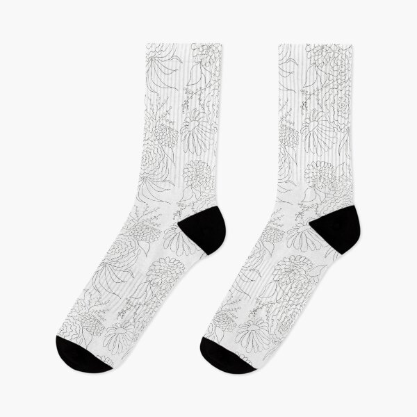 Item preview, Sophisticated Black and White Floral designed and sold by KateChurches.