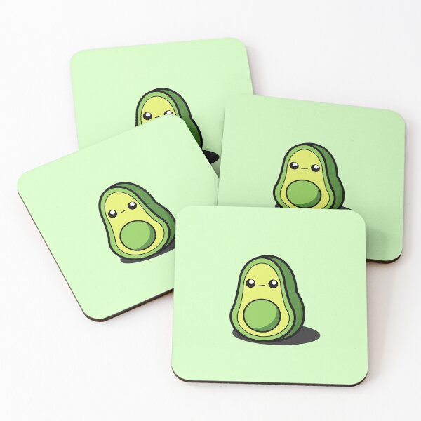 Item preview, Cute Cartoon Avocado || Kawai ||  designed and sold by cookingwithten.