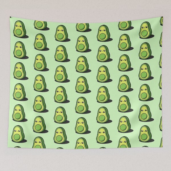Item preview, Cute Cartoon Avocado || Kawai ||  designed and sold by cookingwithten.