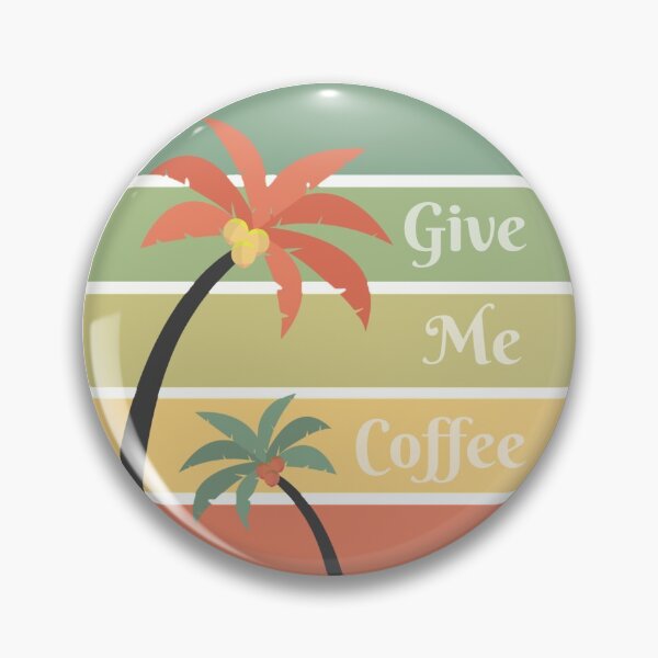 Item preview, Give Me Coffee Relaxing Island with Palm Trees and Sunset designed and sold by Msdm21.
