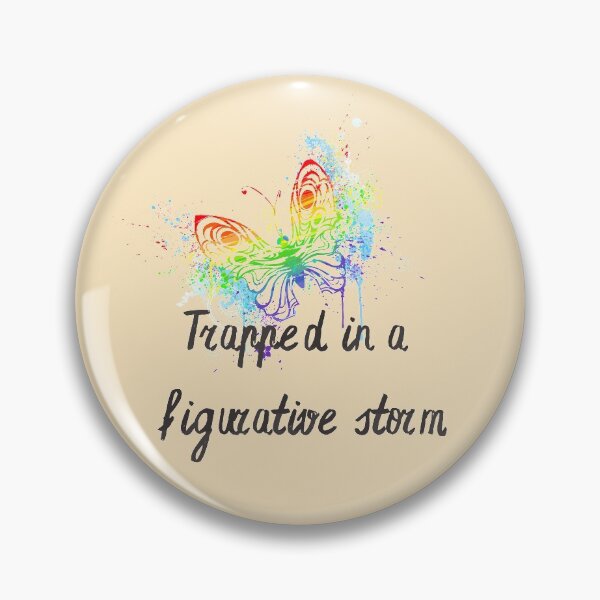 Item preview, Trapped in a figurative storm the rainbow is coming butterfly effect designed and sold by Red-ElYoubi.