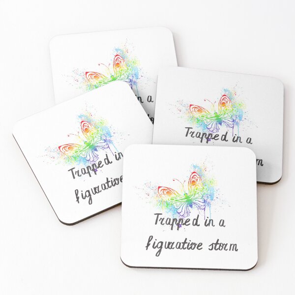 Item preview, Trapped in a figurative storm the rainbow is coming butterfly effect designed and sold by Red-ElYoubi.
