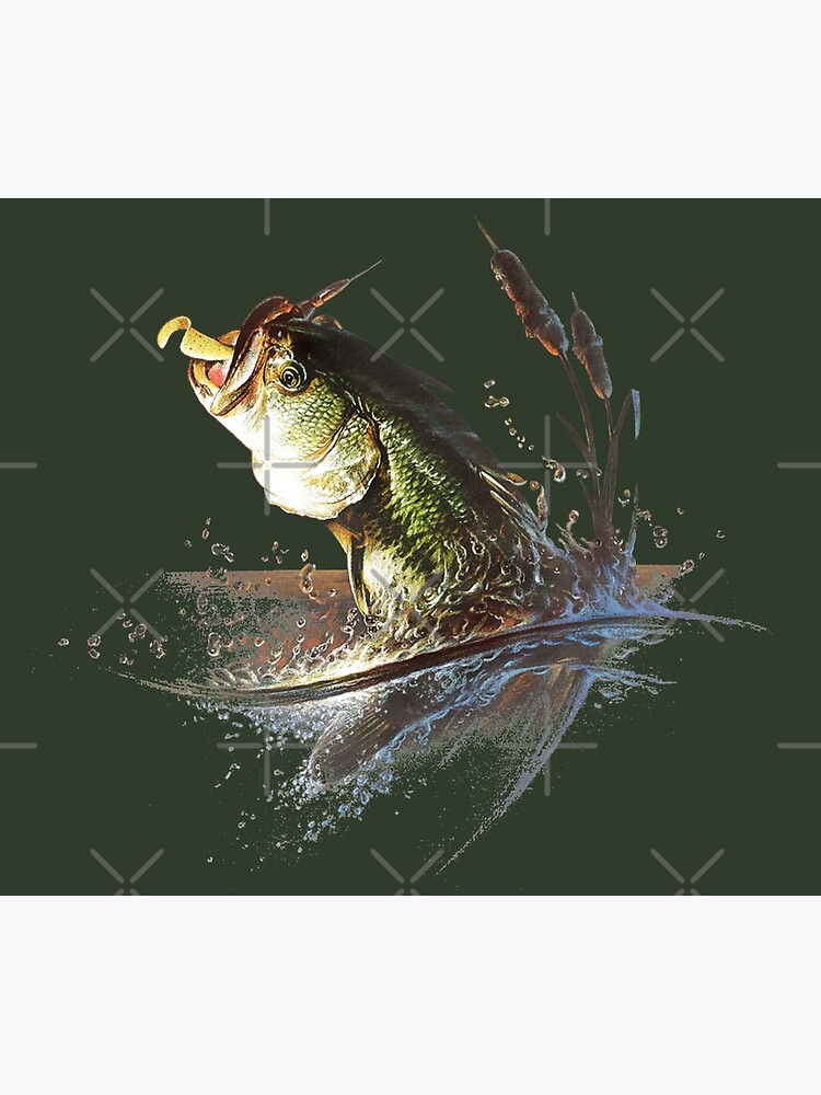 Bass Fishing Tapestry for Sale by Salmoneggs