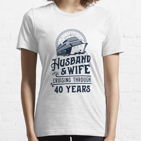 Item preview, Husband And Wife Cruise Partners 40 Years 40th Anniversary designed and sold by 14thFloor.