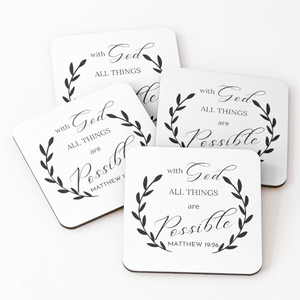 Item preview, Matthew 19:26 designed and sold by Godsgoodness.