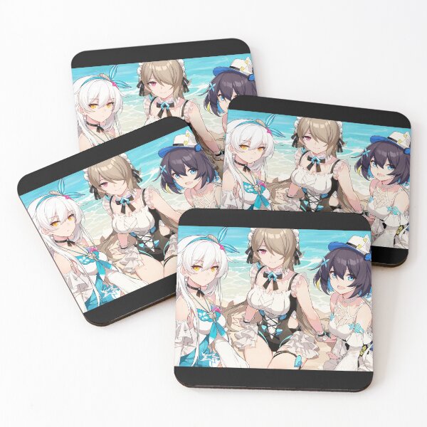 Item preview, Honkai impact waifu beach desk mat designed and sold by maynard974b.