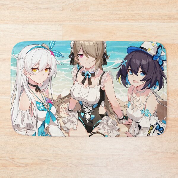 Item preview, Honkai impact waifu beach desk mat designed and sold by maynard974b.