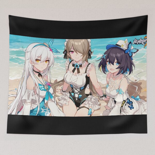 Item preview, Honkai impact waifu beach desk mat designed and sold by maynard974b.