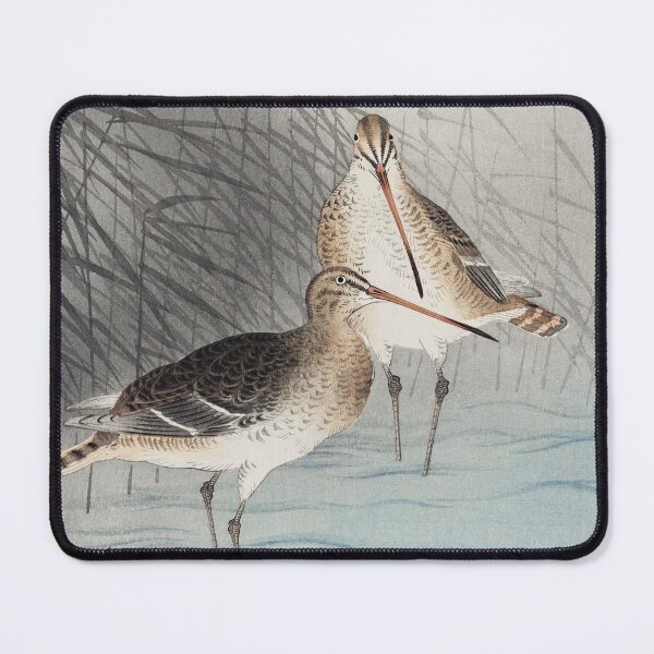 Item preview, Two Bar-Tailed Godwits by Ohara Koson - Japanese Vintage Artwork designed and sold by Purrfecta.