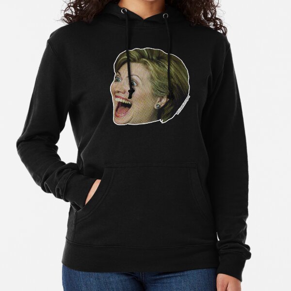 Hillary Clinton Wild Eyes 2 -noir Lightweight Hoodie