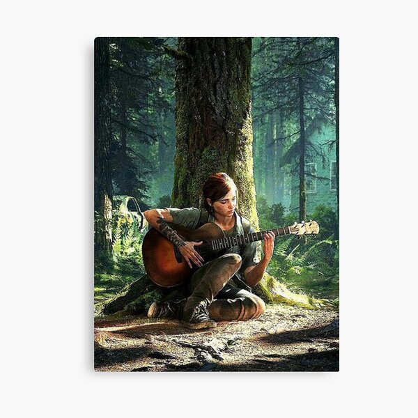 Playing Guitar Canvas Print